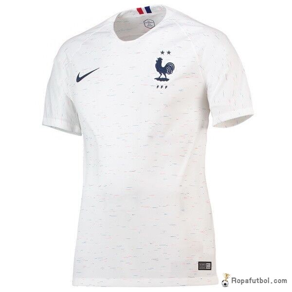 Camiseta Francia Replica Segunda Ropa Mujer 2018 Blanco